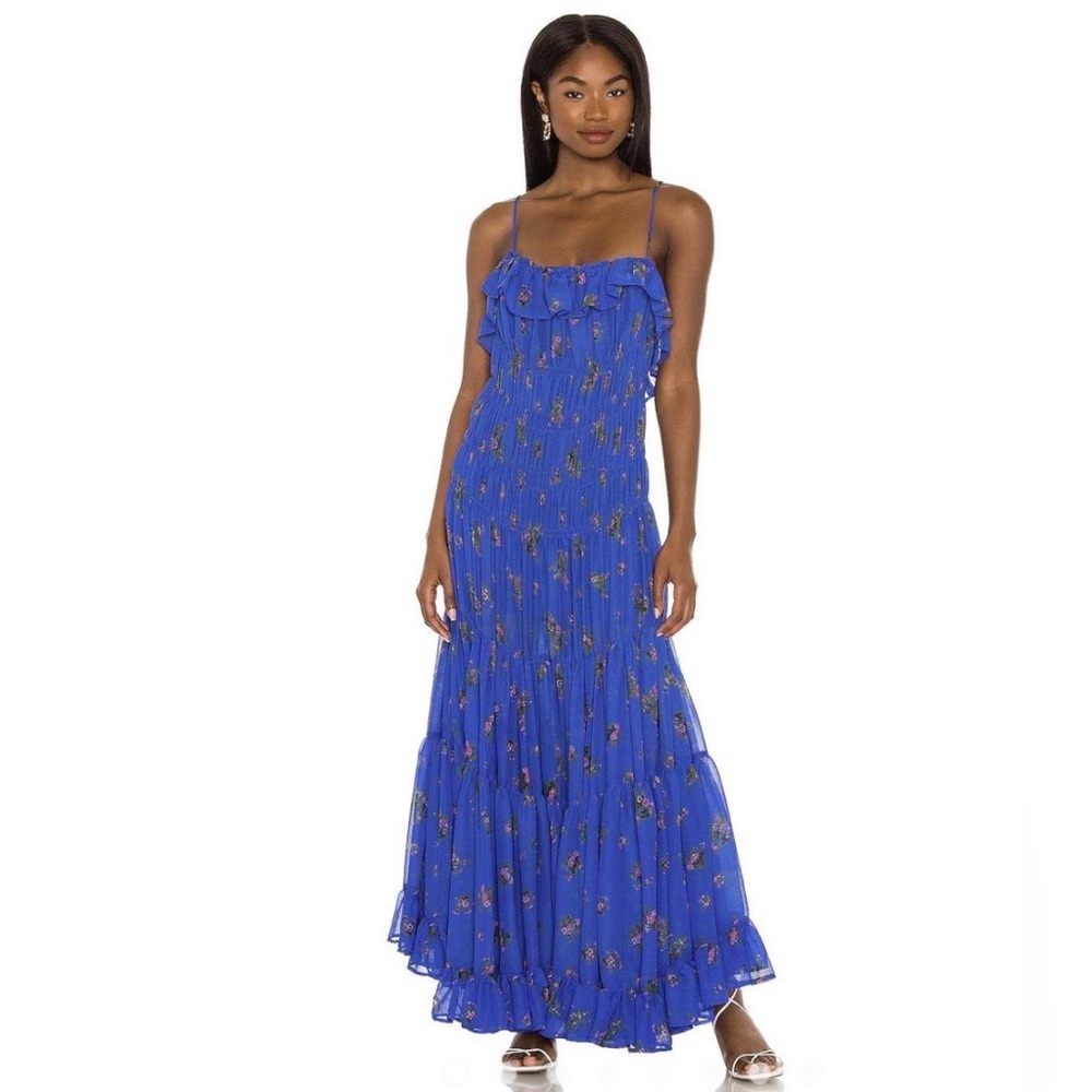 FREE PEOPLE Cloud Nine Maxi Dress in Multi Combo NWT - Size Large